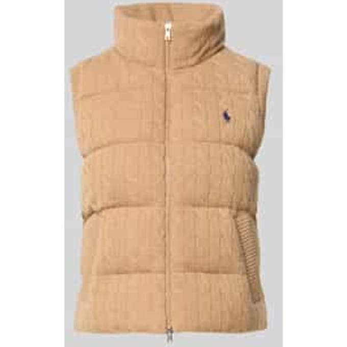 Regular fit bodywarmer van mix van wol en kasjmier
