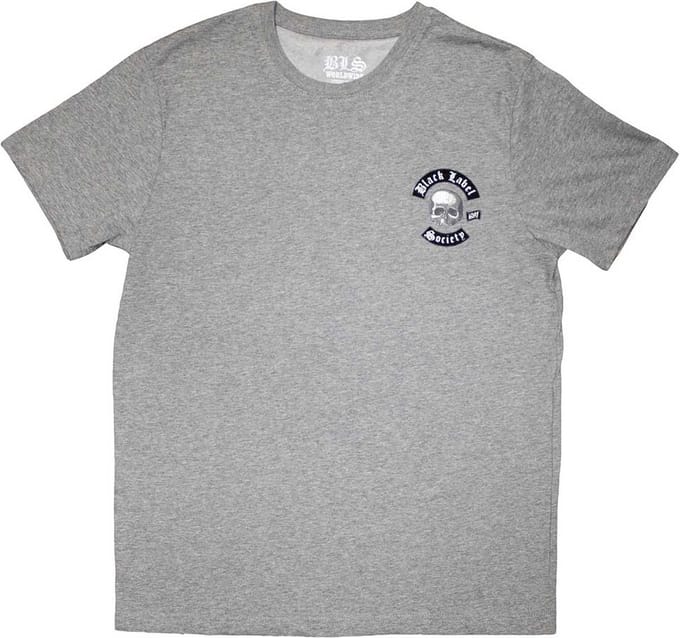 Black Label Society - Mini Skull Logo Heren T-shirt - L - Grijs