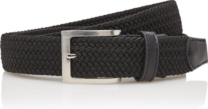 Timbelt Gevlochten Elastische Riem Zwart | Maat One Size Fits All