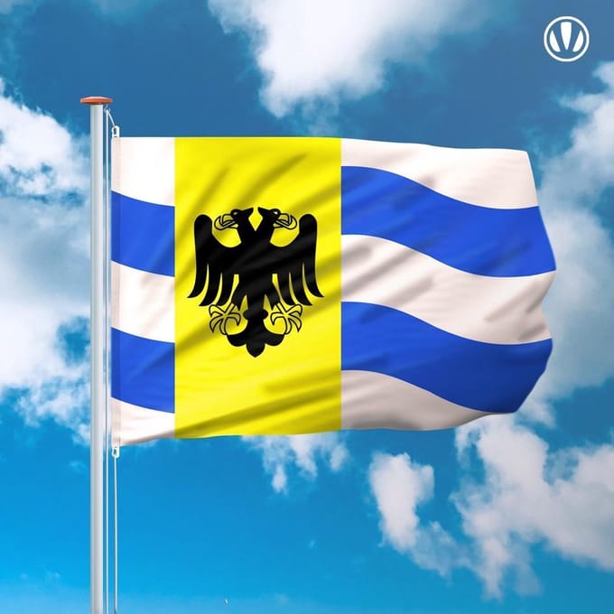 Vlag West Maas en Waal 150x225cm