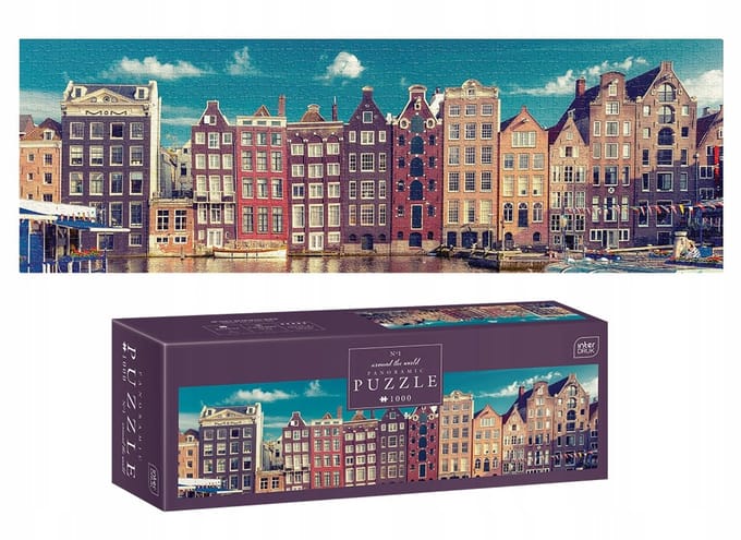 PUZZLE - 1000 STUKJES - Litouwen: Panoramische Puzzel - Rond de Wereld - GERONIMO GAMES