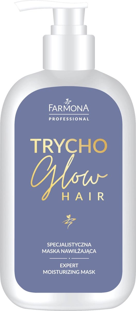 FARMONA Trycho Glow Hair - Hydraterend masker - Biotine, keratine, 375 ml