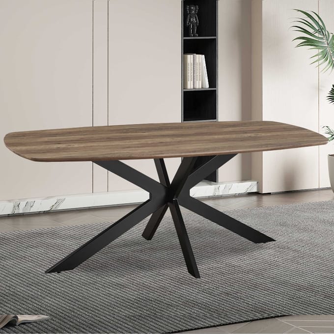Tafel 'Aziz' 200 cm Deens Ovaal Decor Mango