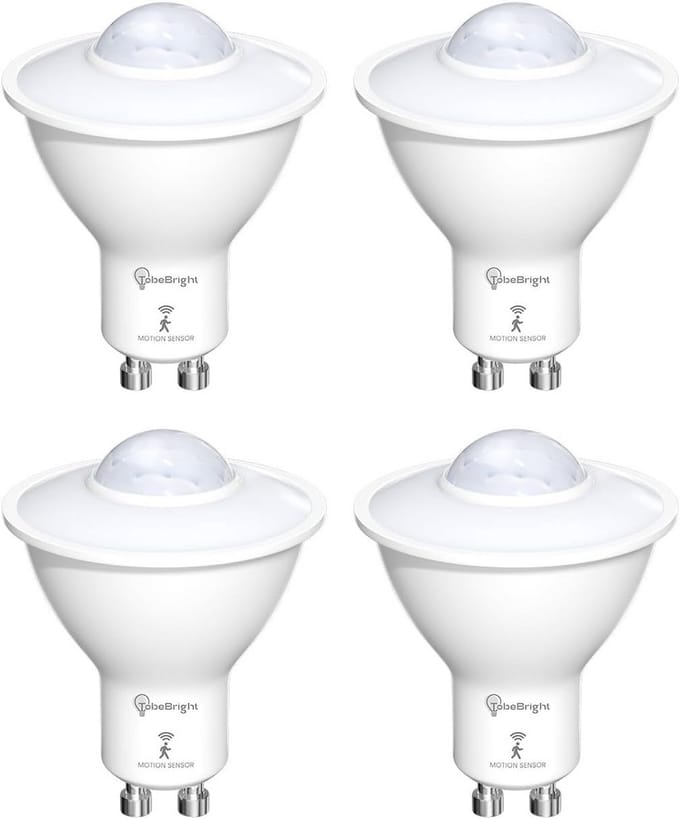 Slimme LED GU10 Lampen met Bewegingssensor Koel Wit Licht 4 Stuks
