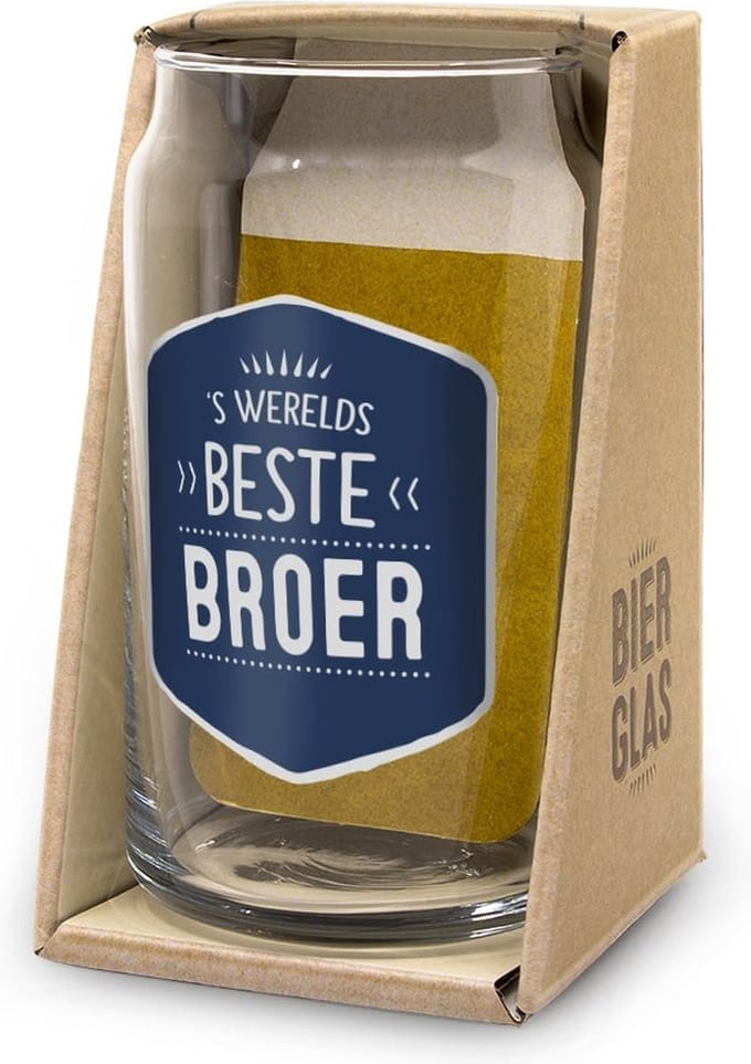 Bierglas - Broer - In cadeauverpakking