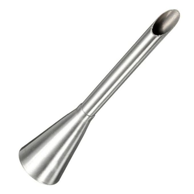 Buse de glaçage en acier inoxydable, bec de crème, injecteur de crème, buse de gâteau, outil de cuisson, outils de décoration de gâteaux white