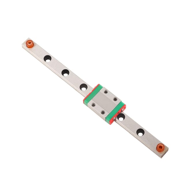 1 rail de guidage linéaire miniature LML9B, bloc coulissant de 9 mm de largeur (150mm)