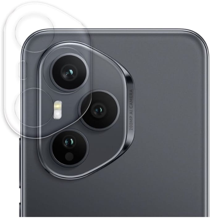 Rosso Camera Protector Geschikt voor Honor 400 Pro | Camera Lens Bescherming | Case Friendly | Ultra Dun Glas | Transparant