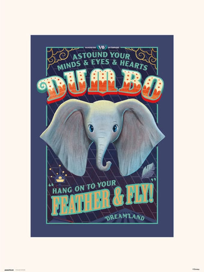 DISNEY DUMBO II - Art Print 30x40 cm