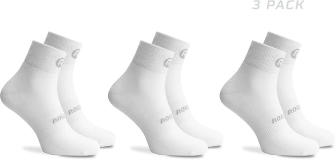 Rogelli Kids Core Kinderen 3 pack Fietssokken - Vochregulerend - Wit