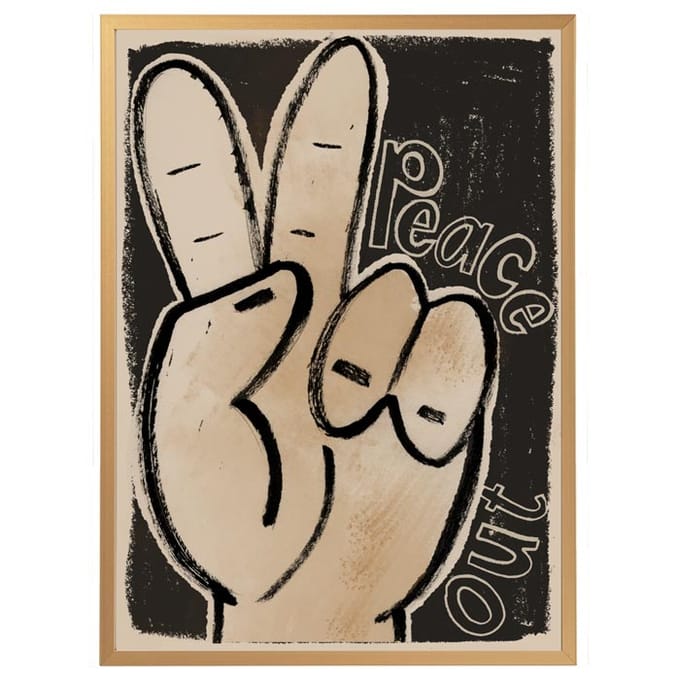 Studio loco poster peace out 50 x 70 cm