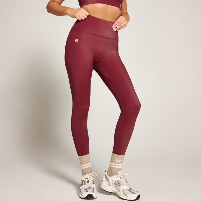 MP X Tatiana glanzende legging met hoge taille - Wijnrood - L