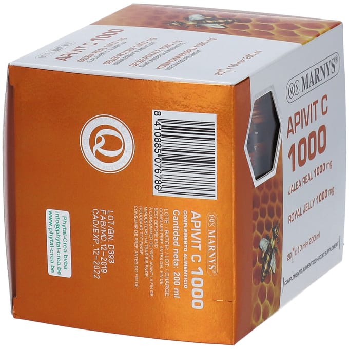 Marnys Apivit C Koninginnebrij 1000mg 20 Flacons