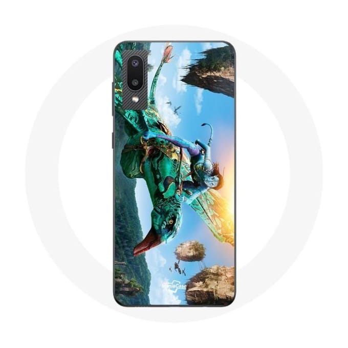 Coque - Maniacase - Samsung Galaxy A02 - Noir - Souple - Avatar Neytiri noir