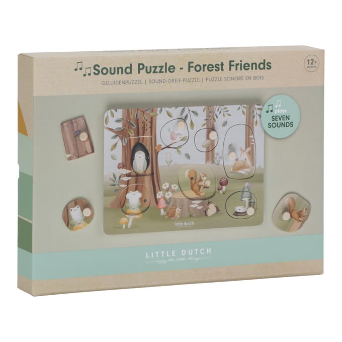 Little Dutch Geluidenpuzzel hout Forest Friends Multi unisex
