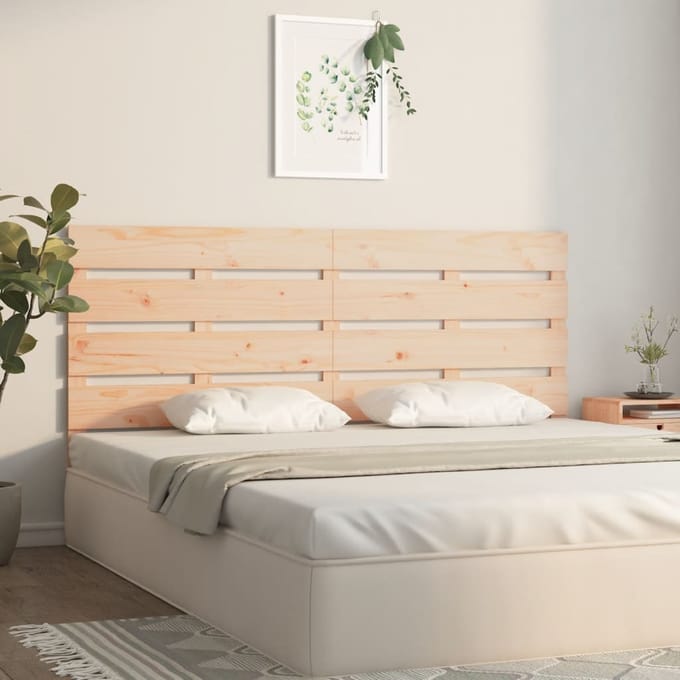 vidaXL - Hoofdbord - 120x3x80 - cm - massief - grenenhout