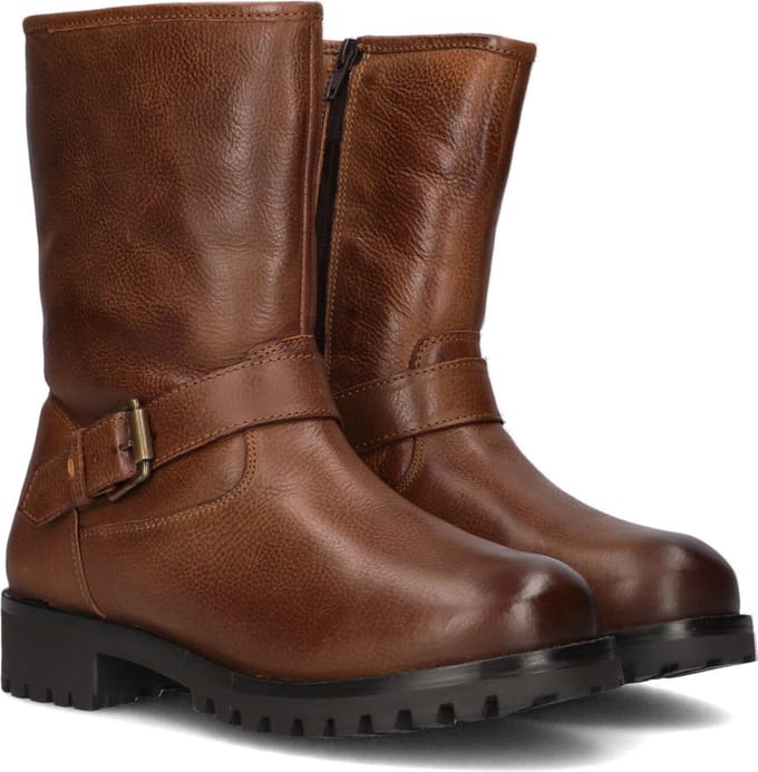 Omoda 16042 Biker boots Dames - Cognac - Maat 37