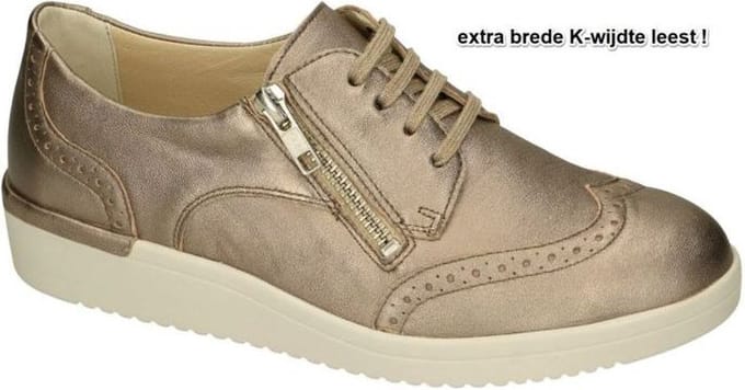 Solidus -Dames - brons - lage gesloten schoenen - maat 36