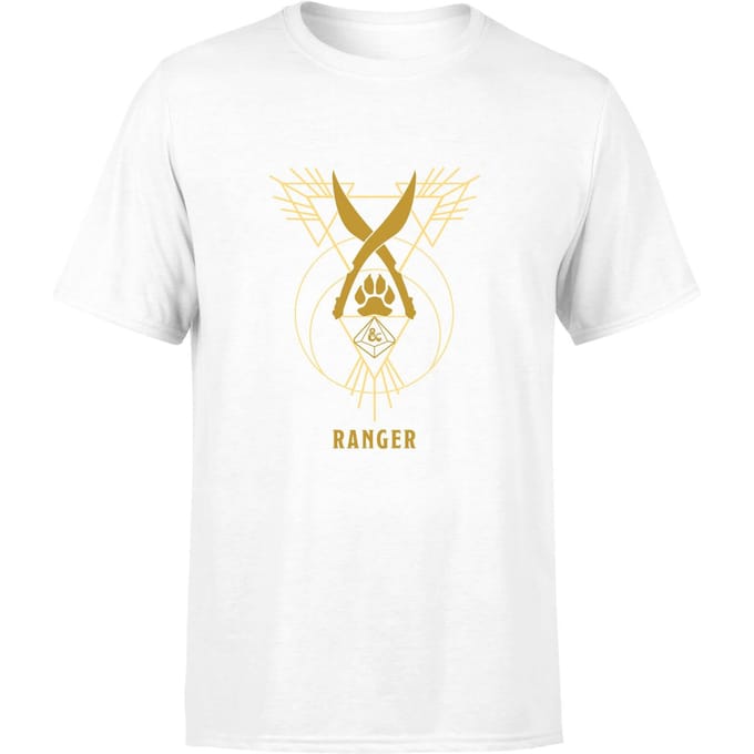 Dungeons & Dragons Ranger Men's T-Shirt - Wit - S