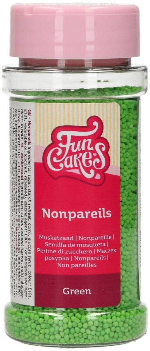 FunCakes Musketzaad Groen - 80g - Suikerdecoratie - Eetbare Taartdecoratie
