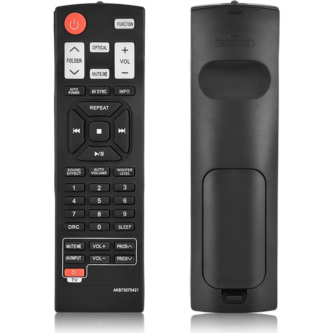 Vervangende afstandsbediening voor LG Soundbar AKB73575421 NB2420A NB3520A NB4530B gray
