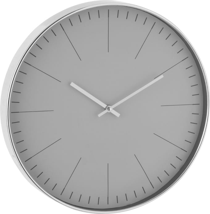 Wandklok Zilver Modern Ø 40 cm