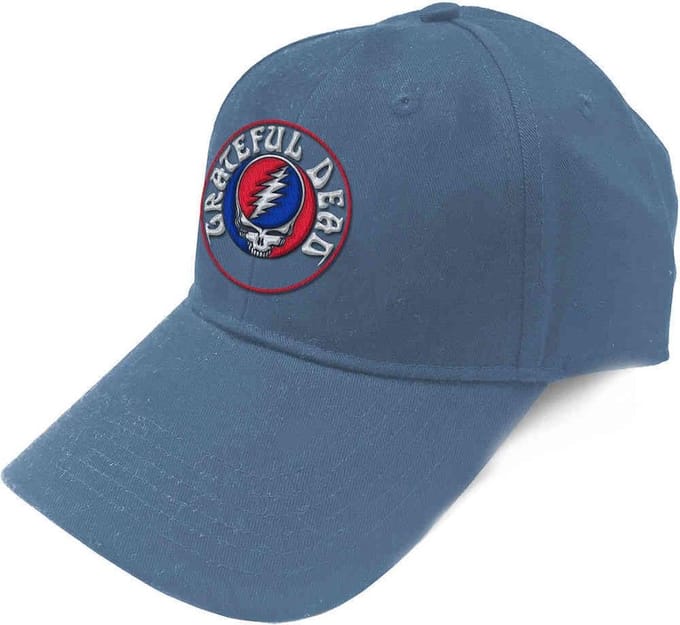 Grateful Dead Baseball pet Steal Your Face Logo Blauw