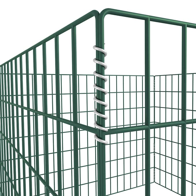 vidaXL - Compostbak - vierkant - 100x100x70 - cm - mesh