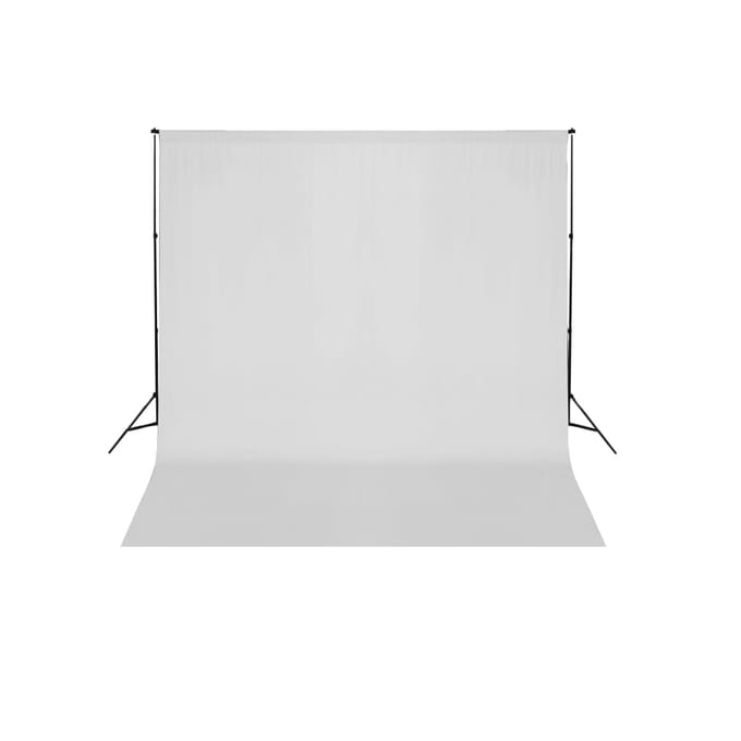 Système de Support de Fond avec Fond Blanc 600 X 300 Cm