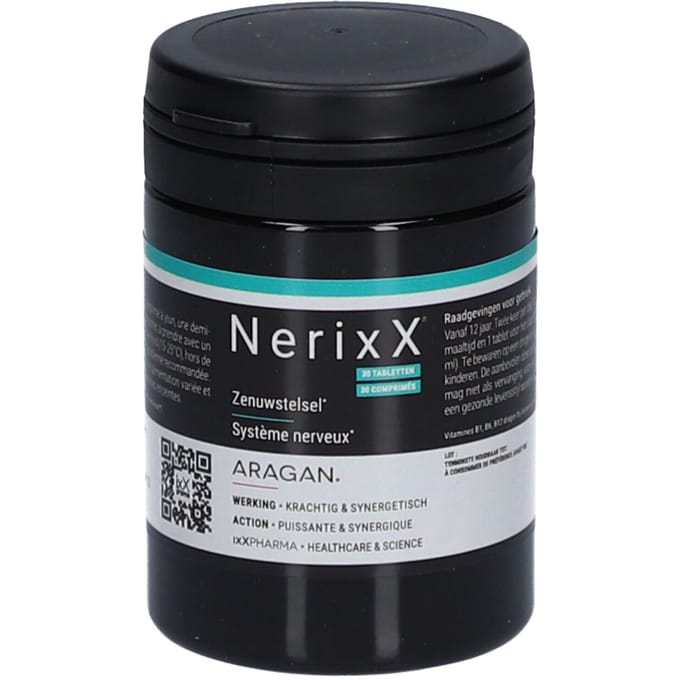 ixX Pharma NerixX | Zenuwstelsel Vitamine B12, PEA 30 Tabletten