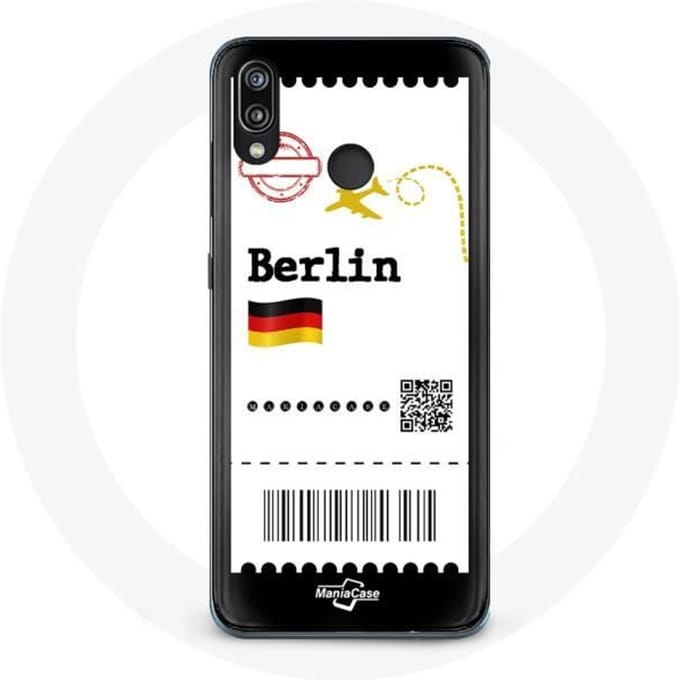 Coque pour Huawei P20 Lite Billet d'avion berlin