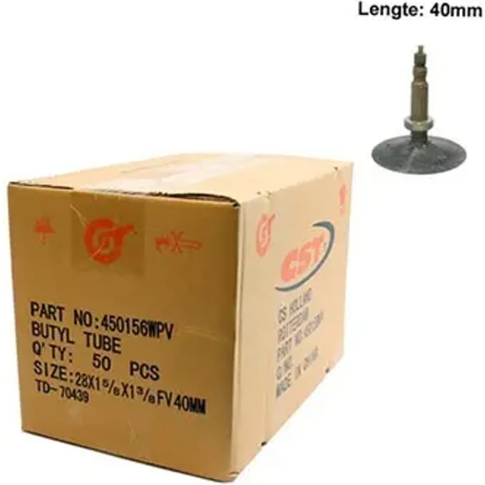 Set van 50 presta ventielbuizen CST 28 X 1-5/8 X 3/8 40 mm (32/47-622)