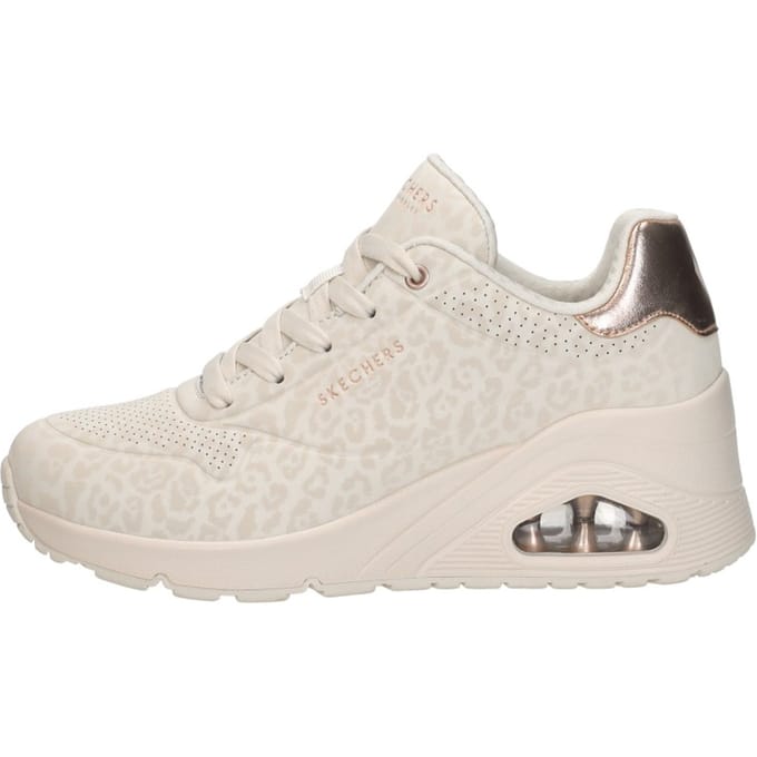 Skechers Uno Wedge - Safari Daze Sneakers Laag - Gebroken wit