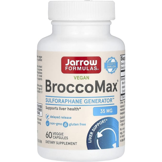 BroccoMax delayed release 60 capsules - broccoli extract (sulforafaan glucosinolaat) | Jarrow Formulas