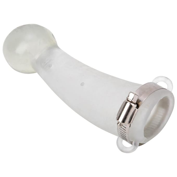Round Cornered  Silicone Safe Cow Calf Cattle Bull Horn Anti fight Protective Cover Protector white