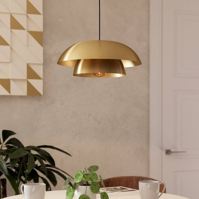 EGLO Cenciara Hanglamp - E27 - Ø 40 cm - Goud - Staal