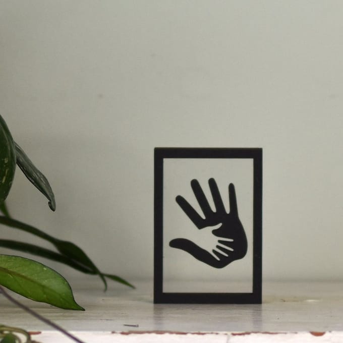 Houten lijstje – Floating Frames – Hands