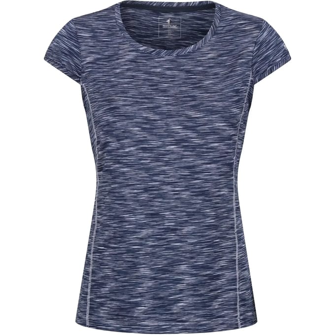 T-shirt Korte Mouwen Hiking Dames Textuurpatroon