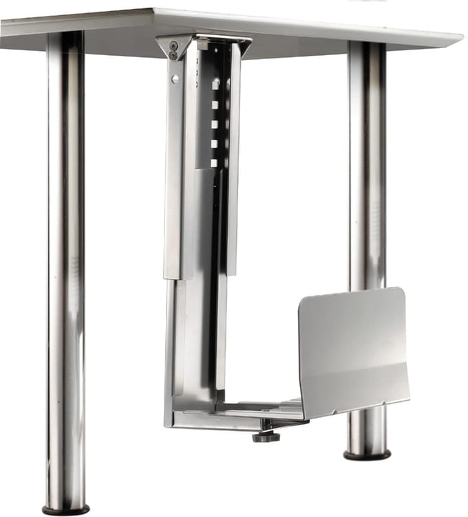 Unyqoos® Verstelbare CPU-houder voor onder het bureau met stevige constructie