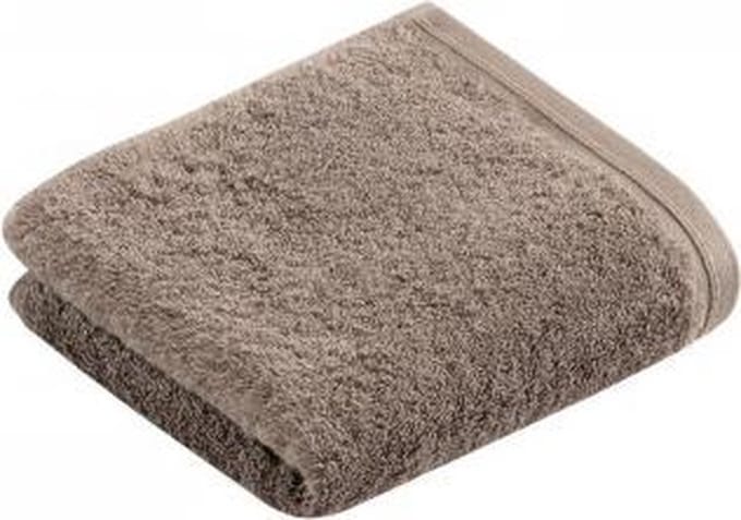 Vossen handdoek Vegan Life pepplestone 50x100