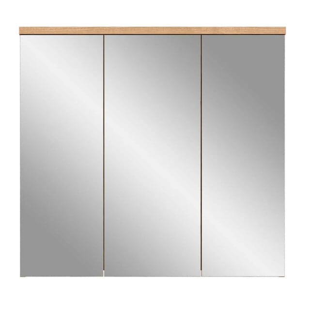 Grado spiegelkast Nox Eiken NB grijs mat MDF TZ - 20x75x80cm