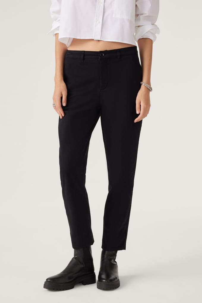 BA&SH Straight Trousers Black Maat: 40 | Straight Broeken Outlet | Dames | Zwart