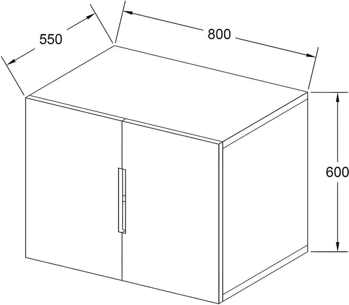 Vente-unique Zwevende badkamermeubel in teakhout met wastafel - 80 cm - SAWAN