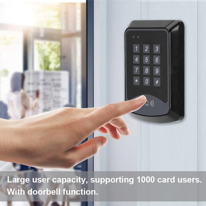 Wachtwoord Toegangscontroller Systeem Deur ID Kaartlezer Beveiligings Toetsenbord Machine gray