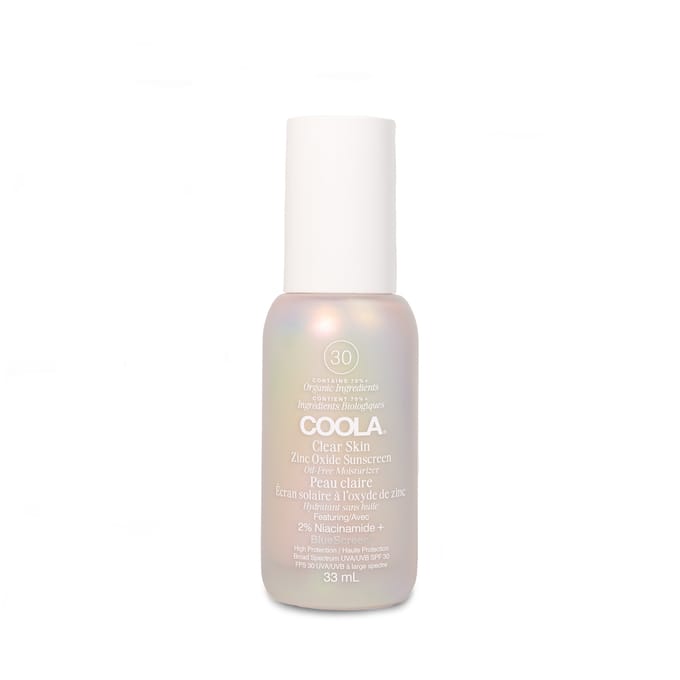 Coola Clear Skin Zinc Oxide Sunscreen Oil Free Moisturizer SPF30 33 ml
