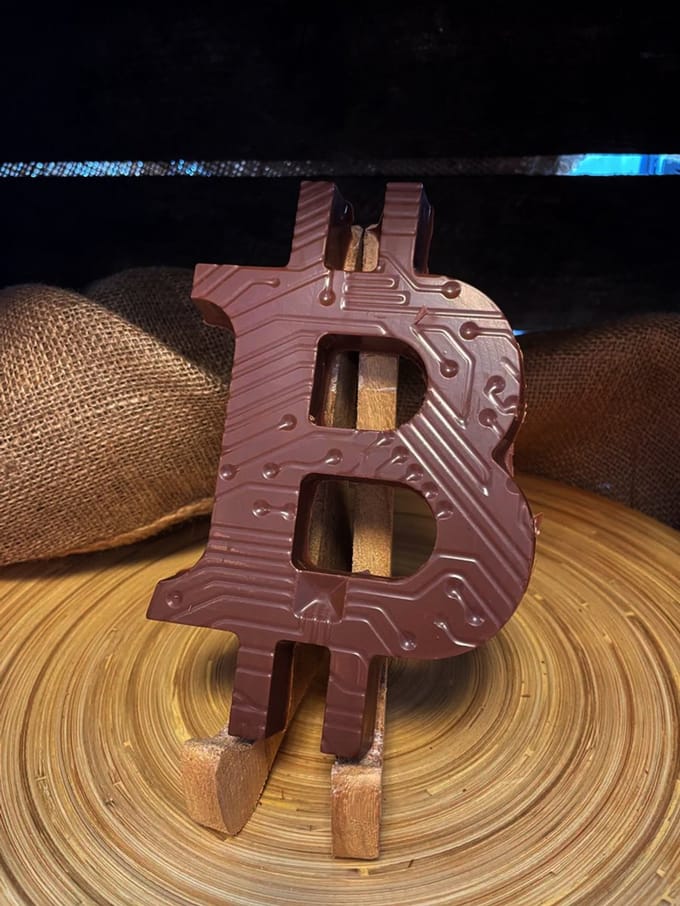 Callebaut - Bitcoin chocoladeletter - Puur genieten - Perfect cadeau