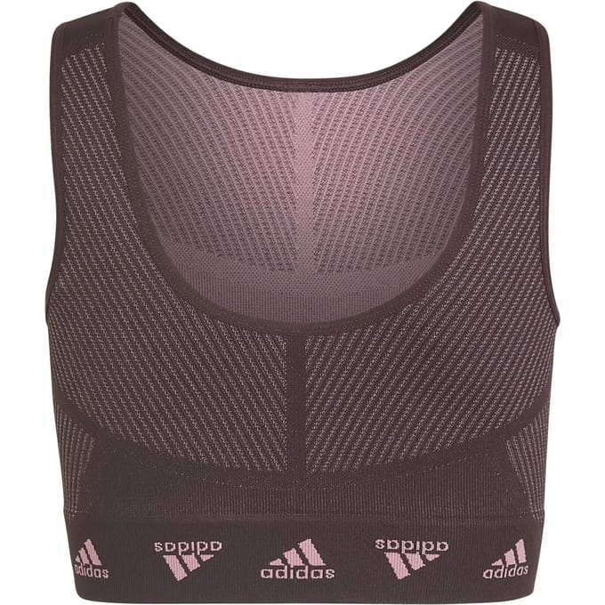 Kort naadloos meisjestopje adidas Aeroknit