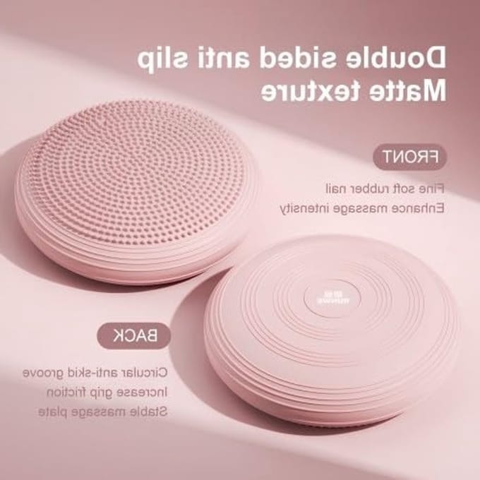 Opblaasbaar Evenwichtskussen met Pomp, 34 cm, voor Yoga, Pilates en Stabiliteitsoefeningen
