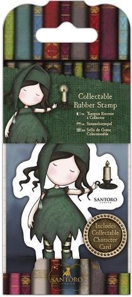 Gorjuss: Collectable Mini Rubber Stamp - Santoro - No. 34 Nightlight (GOR 907414)