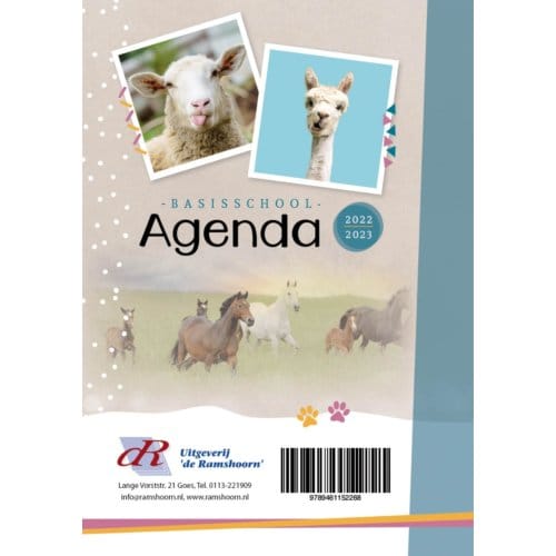 Basisschoolagenda 2022/23 'Hobbydieren' - Mj Ruissen